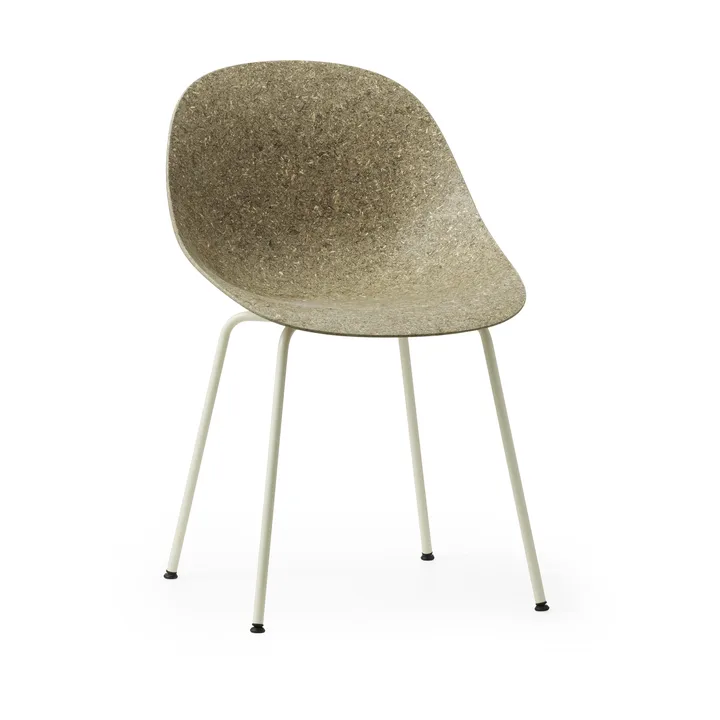 Mat Chair cadeira - Seaweed-cream steel - Normann Copenhagen