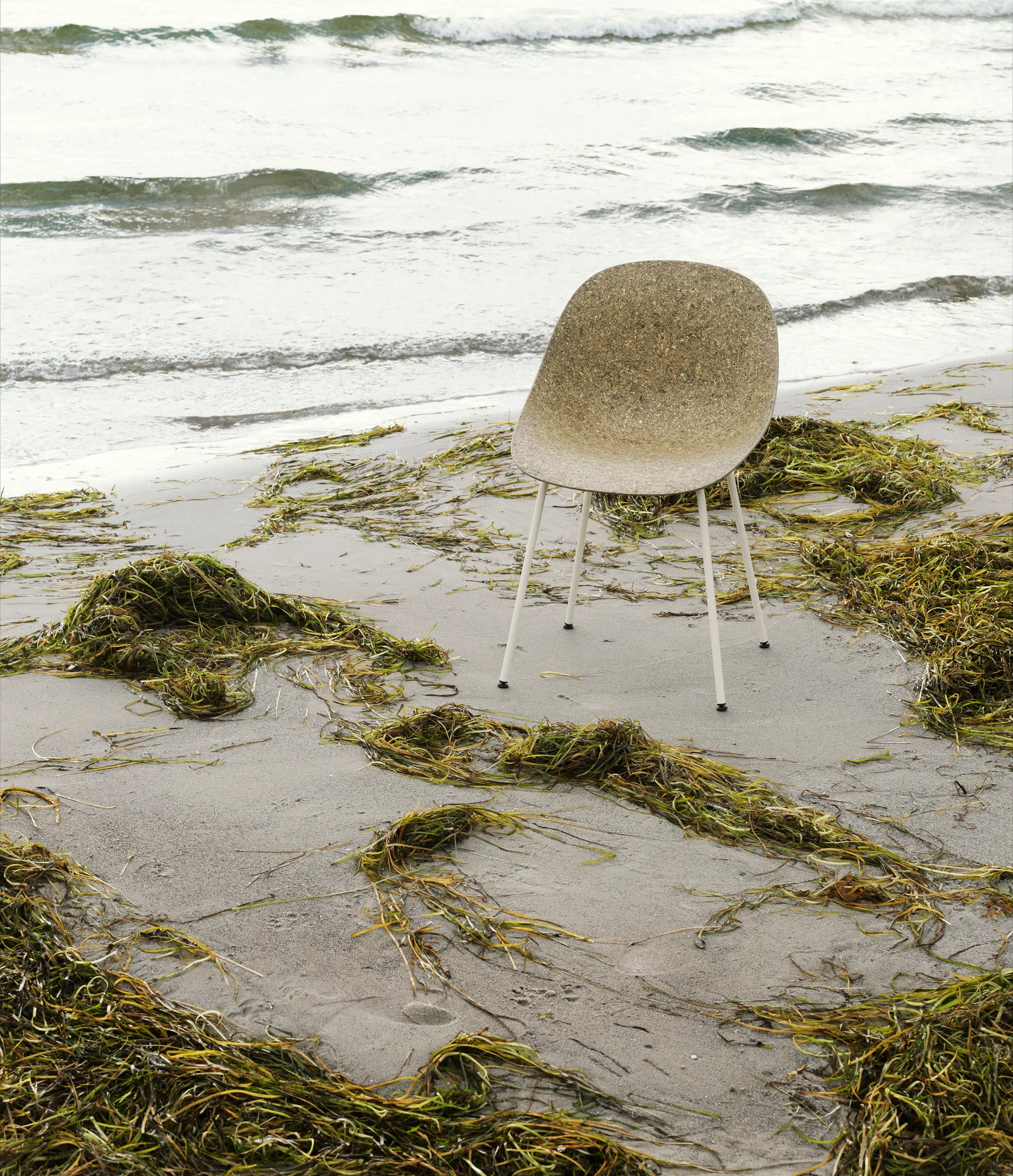 Mat Chair cadeira, Seaweed-cream steel Normann Copenhagen