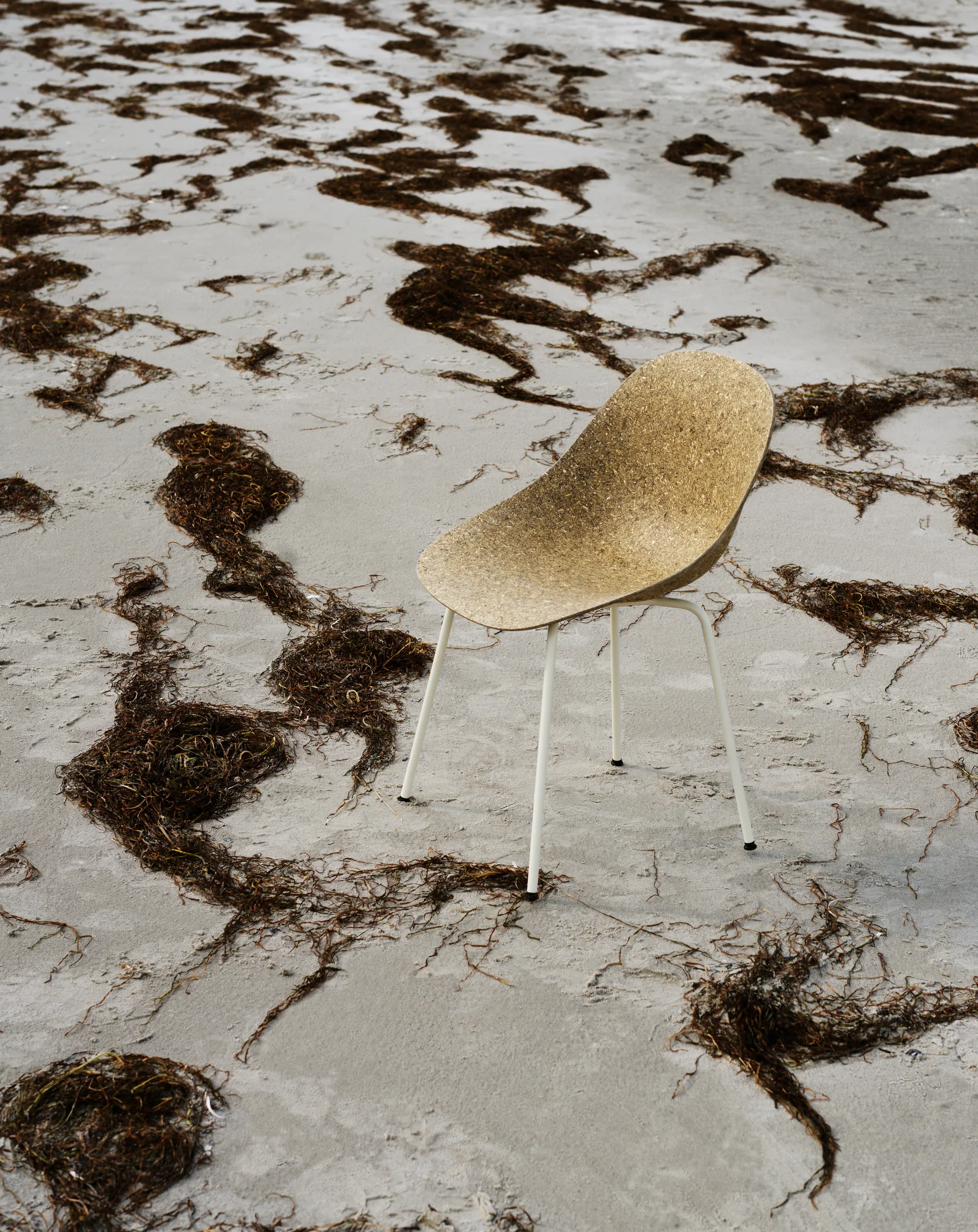 Mat Chair cadeira, Seaweed-cream steel Normann Copenhagen