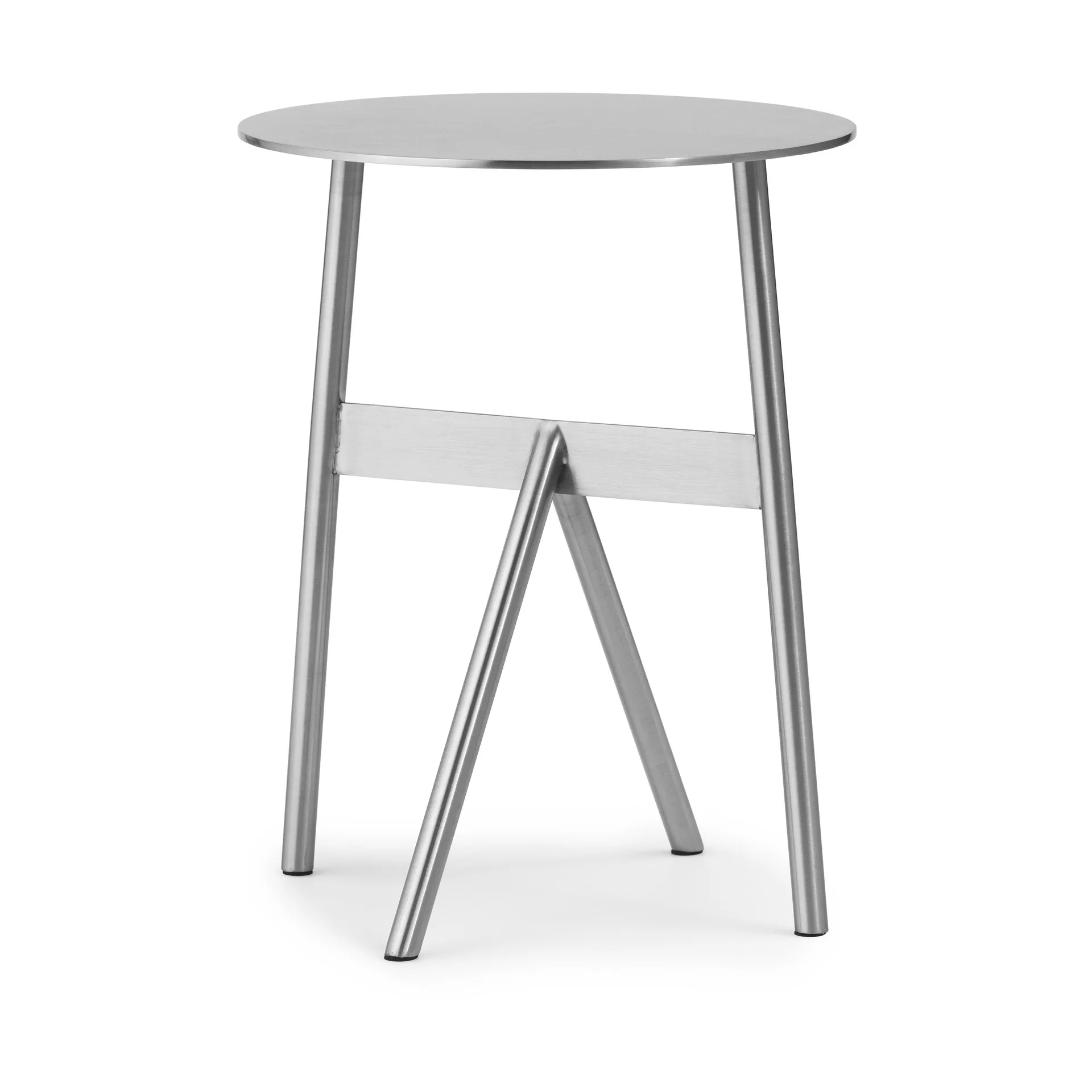 Mesa de apoio Stock Table Ø37 cm H:46 cm, Stainless Steel Normann Copenhagen