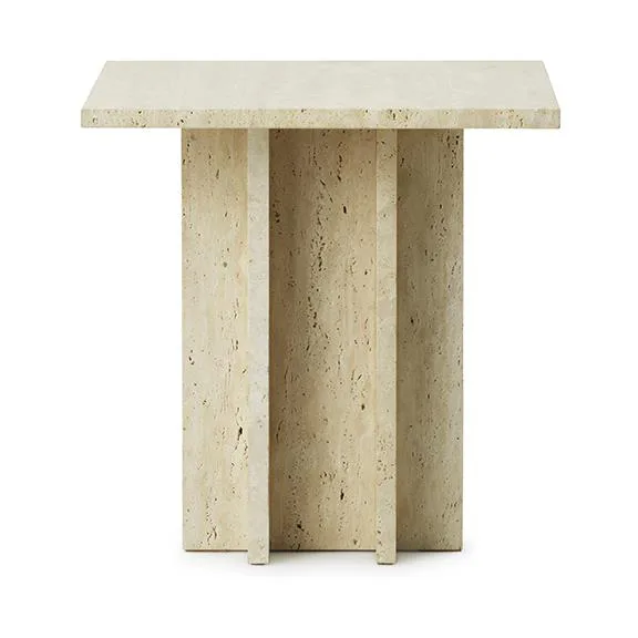 Mesa de centro Edge pequena, Travertine Normann Copenhagen