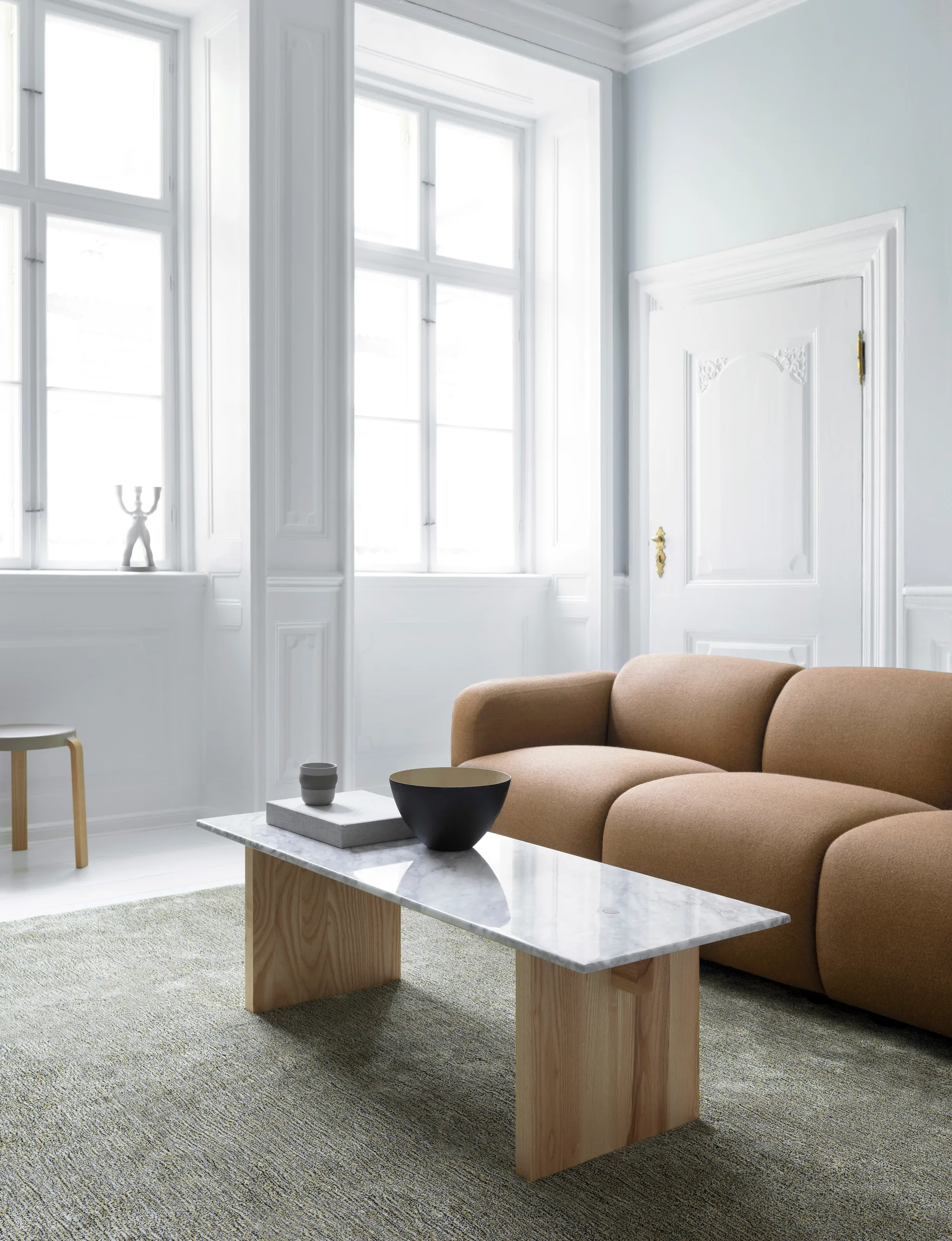 Mesa de centro Solid Table 130x38,5x40 cm, White Normann Copenhagen