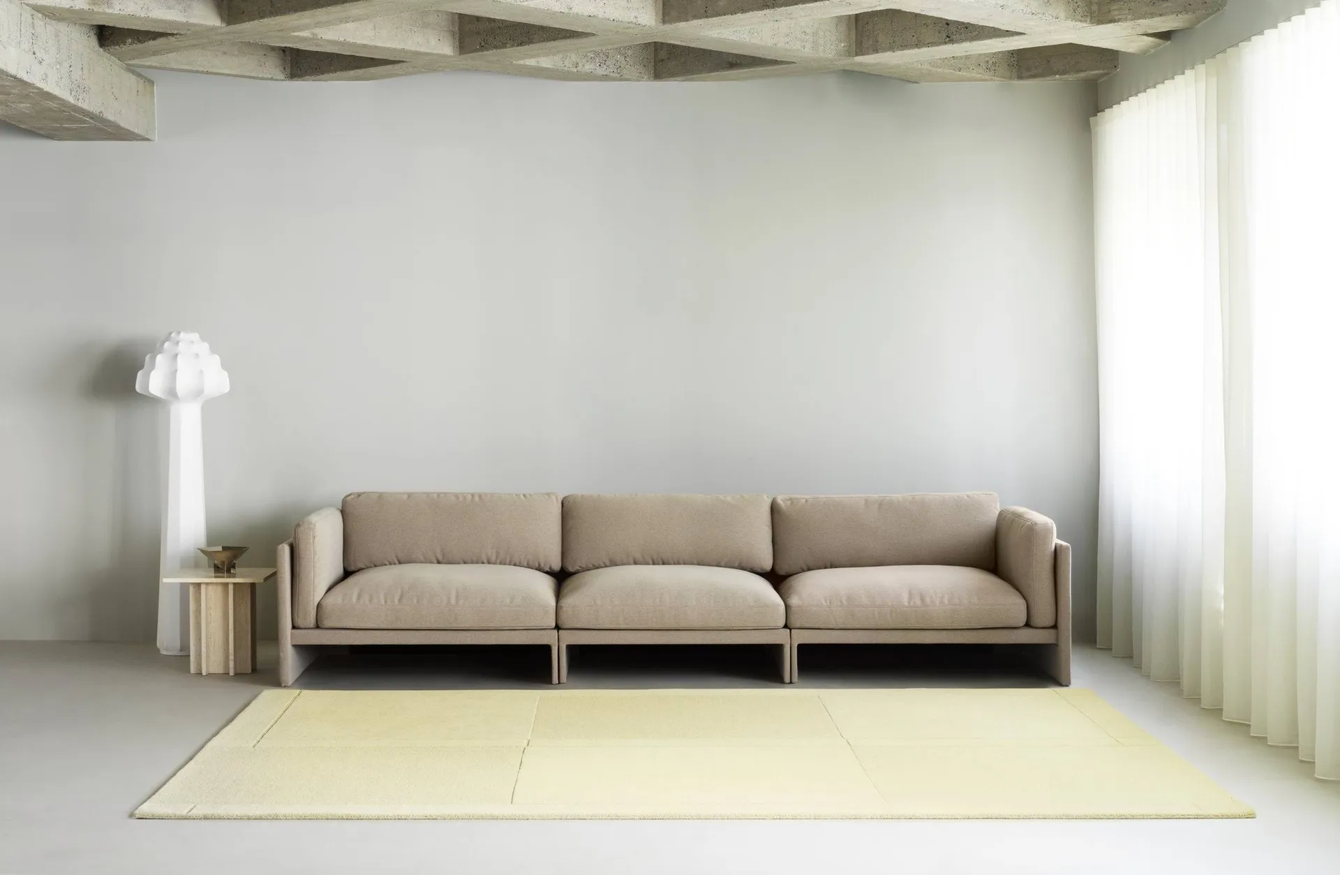 Nivel tapete de lã, Amarelo claro, 170x240 cm Normann Copenhagen