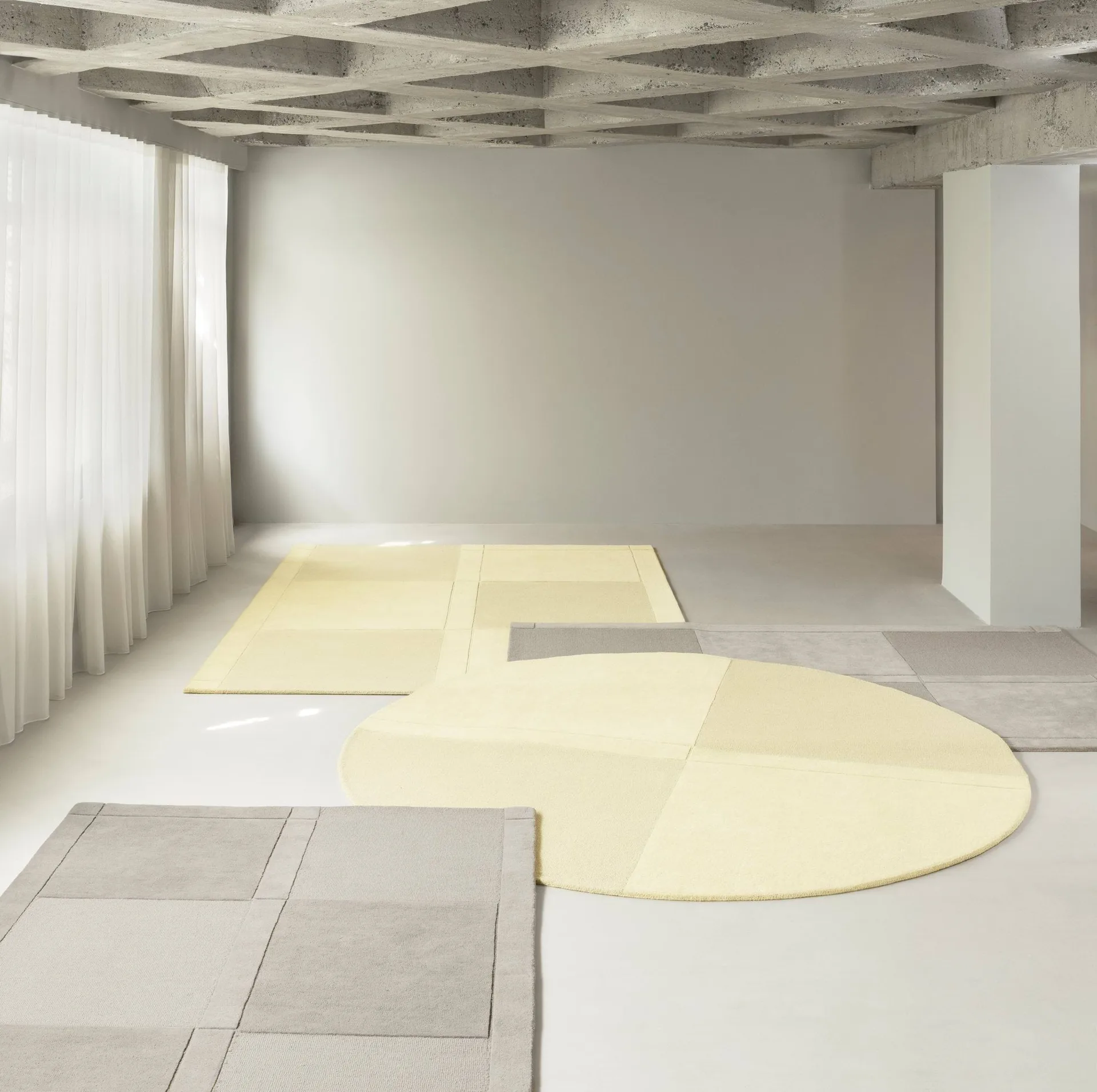 Nivel tapete de lã, Amarelo claro, 170x240 cm Normann Copenhagen