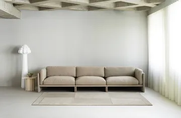 Nivel tapete de lã - Cinzento quente, 170x240 cm - Normann Copenhagen