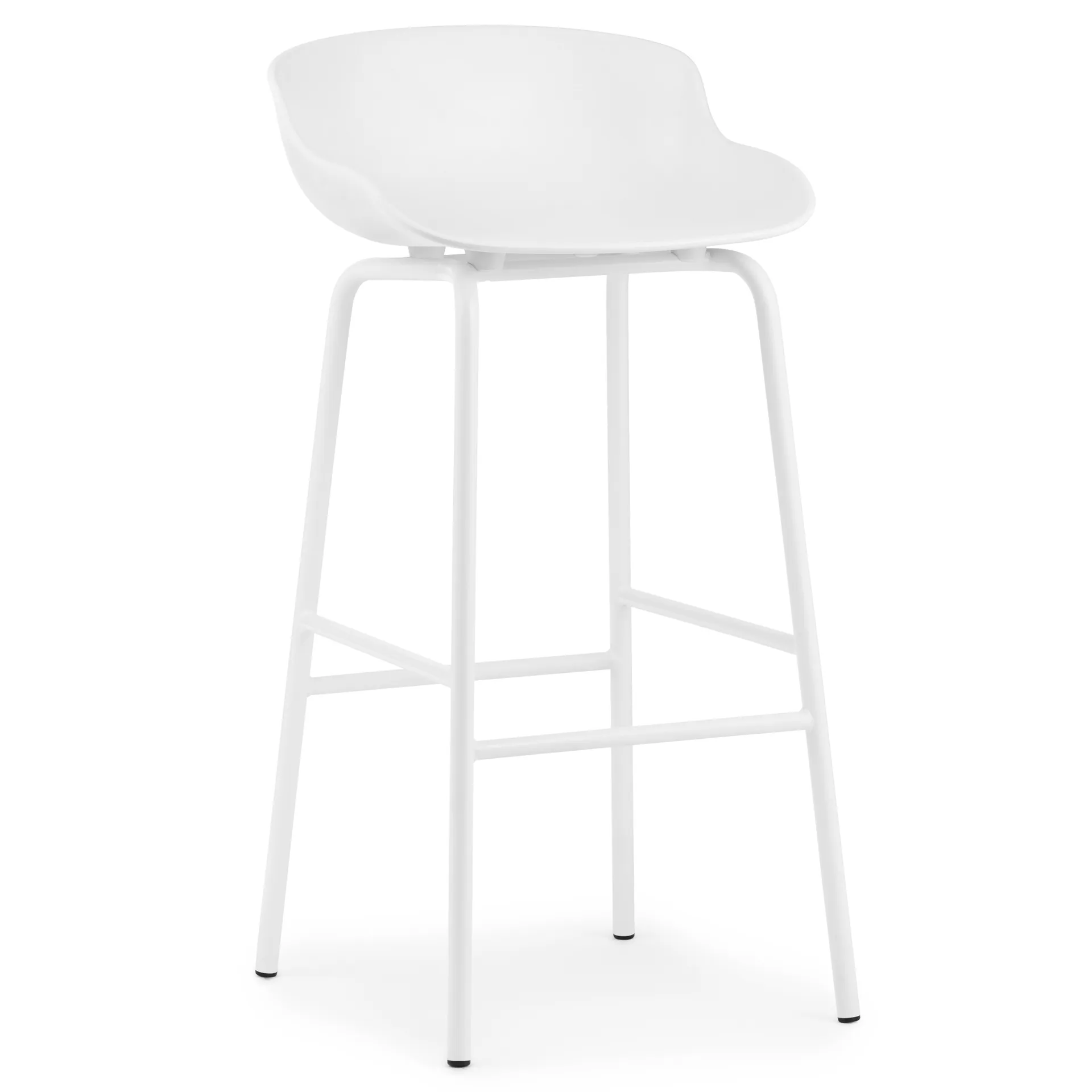 Pernas de metal de banco alto Hyg 75 cm, Branco Normann Copenhagen