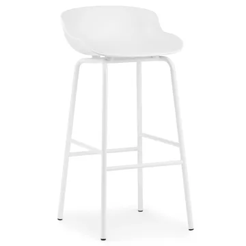 Pernas de metal de banco alto Hyg 75 cm - Branco - Normann Copenhagen