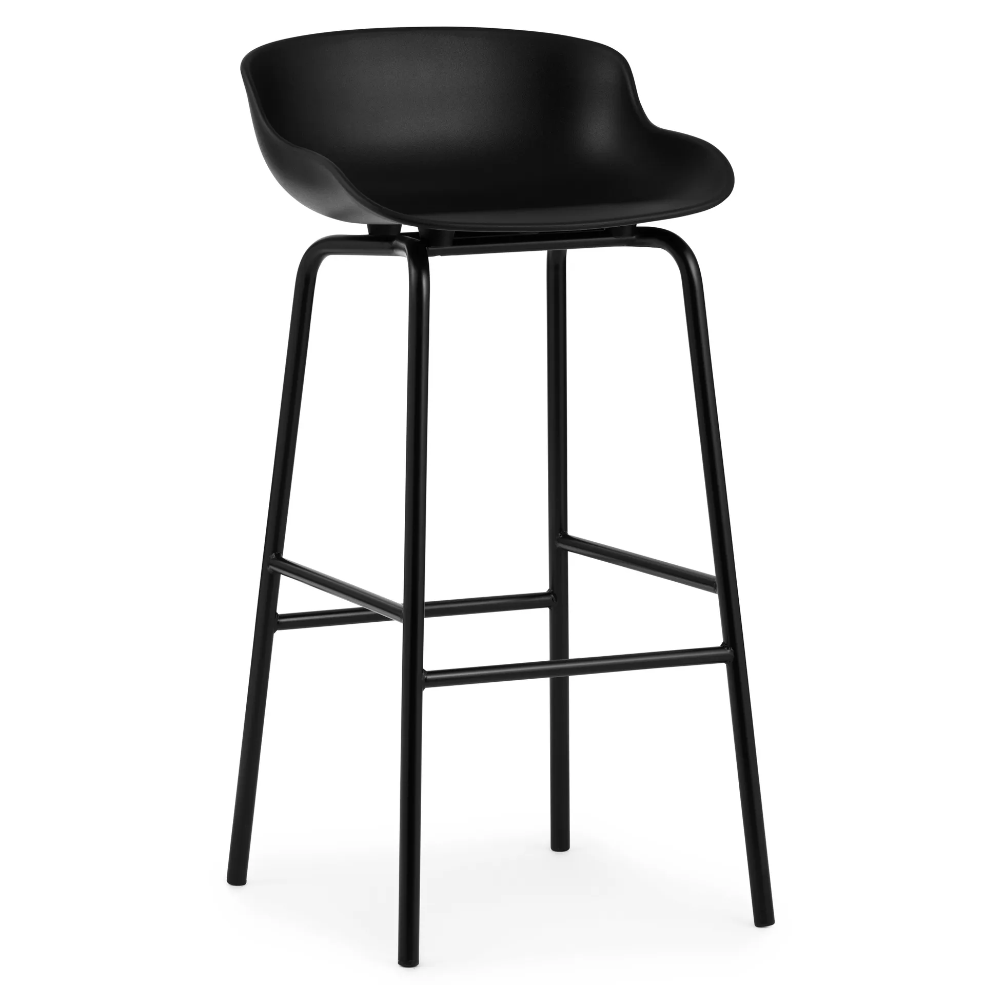 Pernas de metal de banco alto Hyg 75 cm, Preto Normann Copenhagen