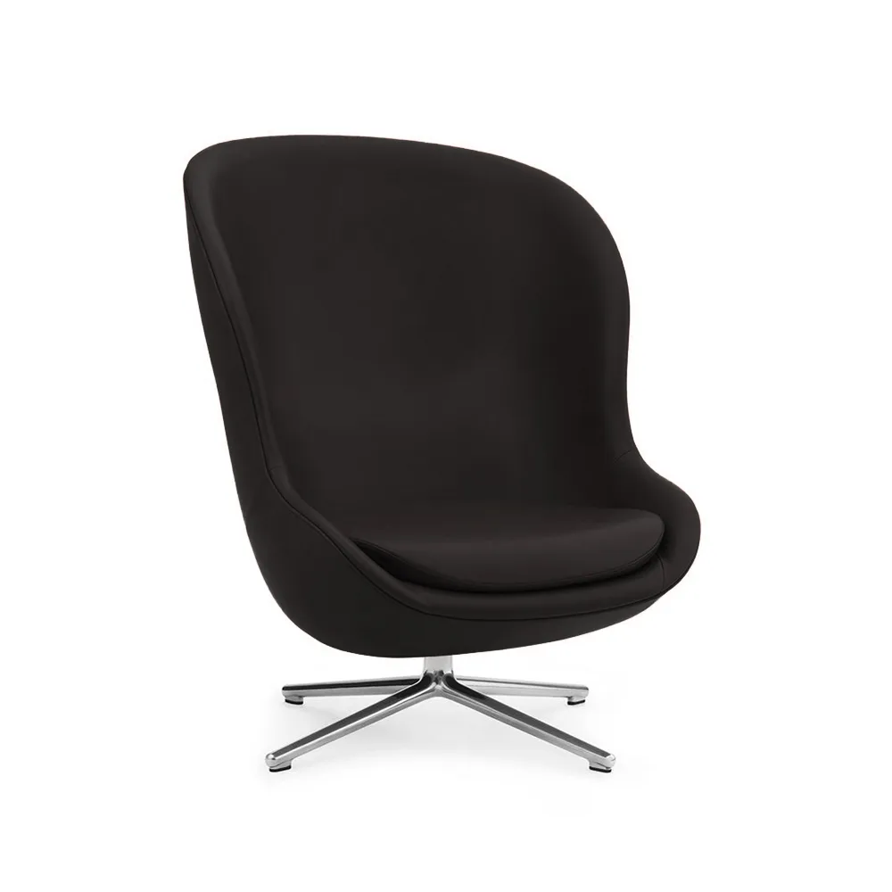 Poltrona Hyg, Couro ultra 41580 antracite Normann Copenhagen