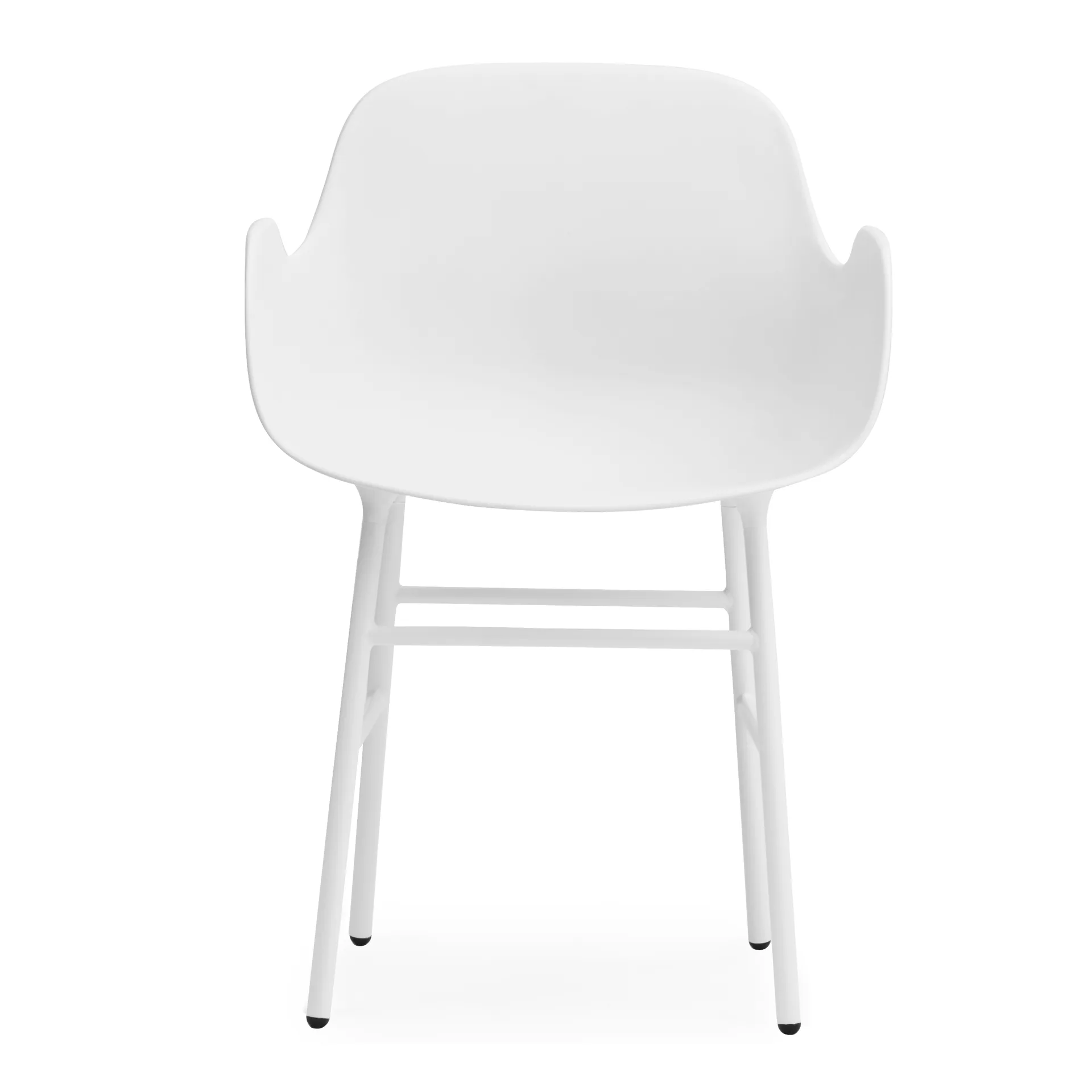 Poltrona Pernas de metal Form, Branco Normann Copenhagen