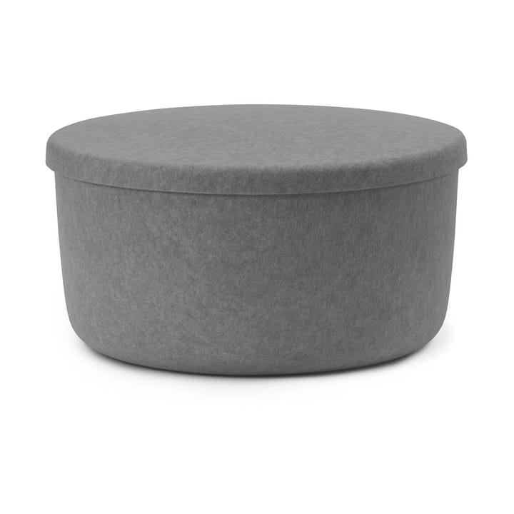 Puff Hide Storage grande - Cinza - Normann Copenhagen