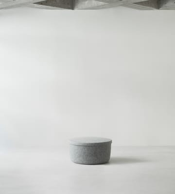 Puff Hide Storage grande - Cinza - Normann Copenhagen