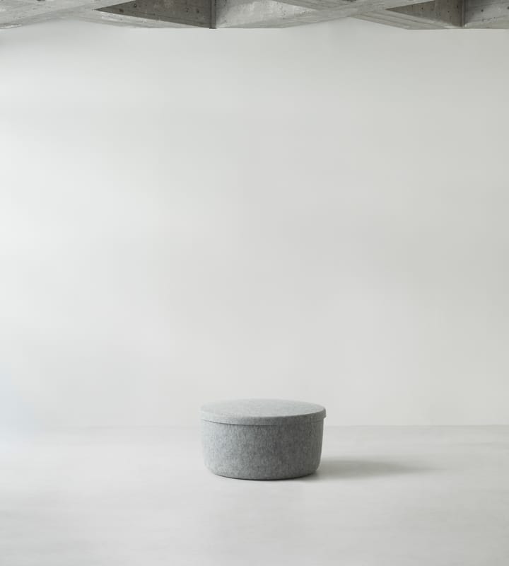 Puff Hide Storage grande, Cinza Normann Copenhagen
