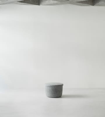 Puff Hide Storage pequeno - Cinza - Normann Copenhagen