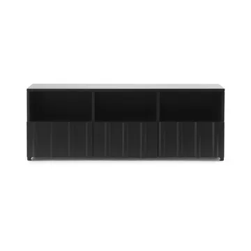 Rib aparador híbrido - Soft black, 44x120x38 cm - Normann Copenhagen