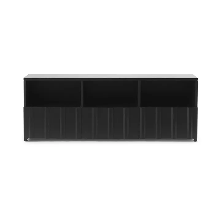Rib aparador híbrido - Soft black, 44x120x38 cm - Normann Copenhagen
