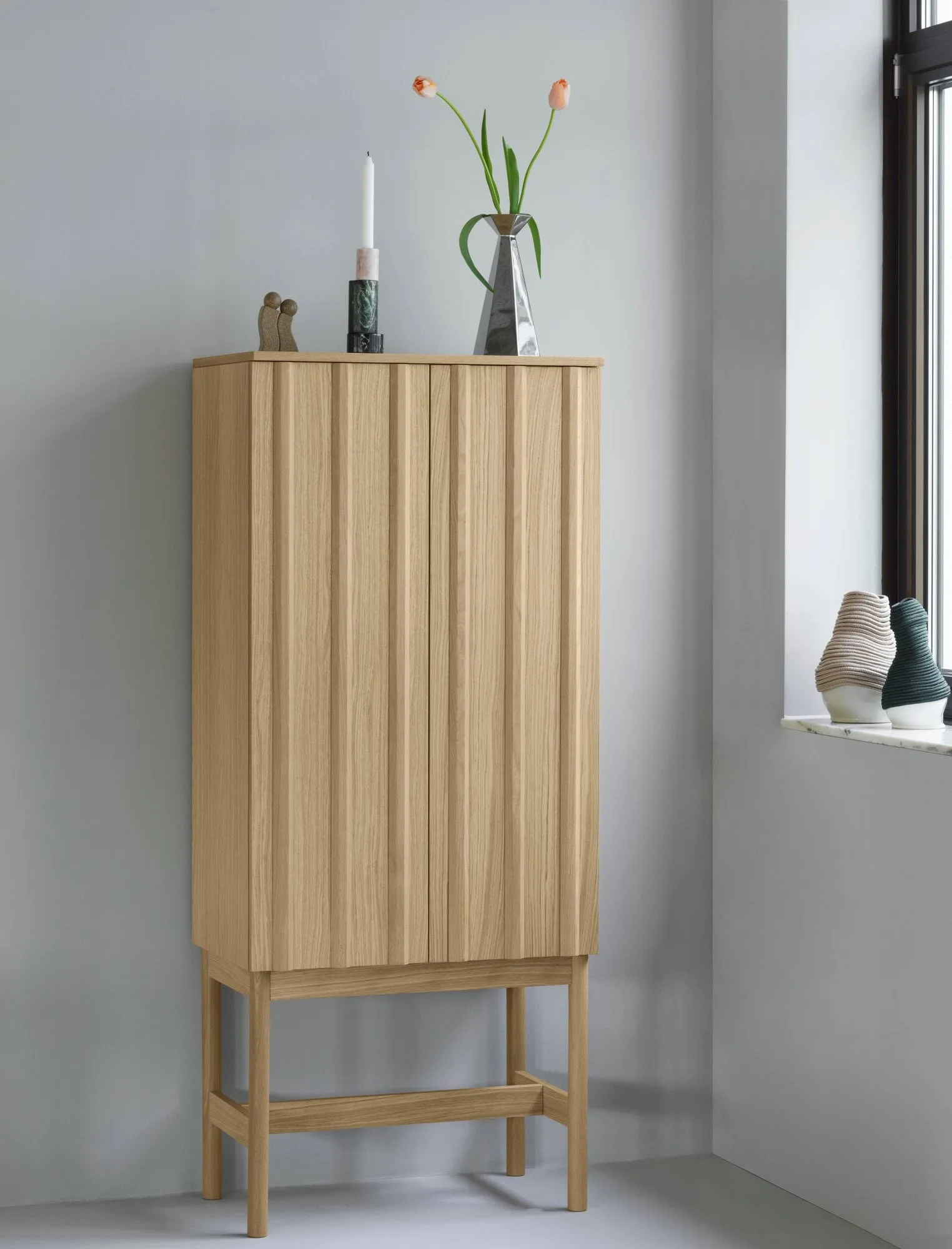 Rib armário, Carvalho, 166,5x70x43 cm Normann Copenhagen