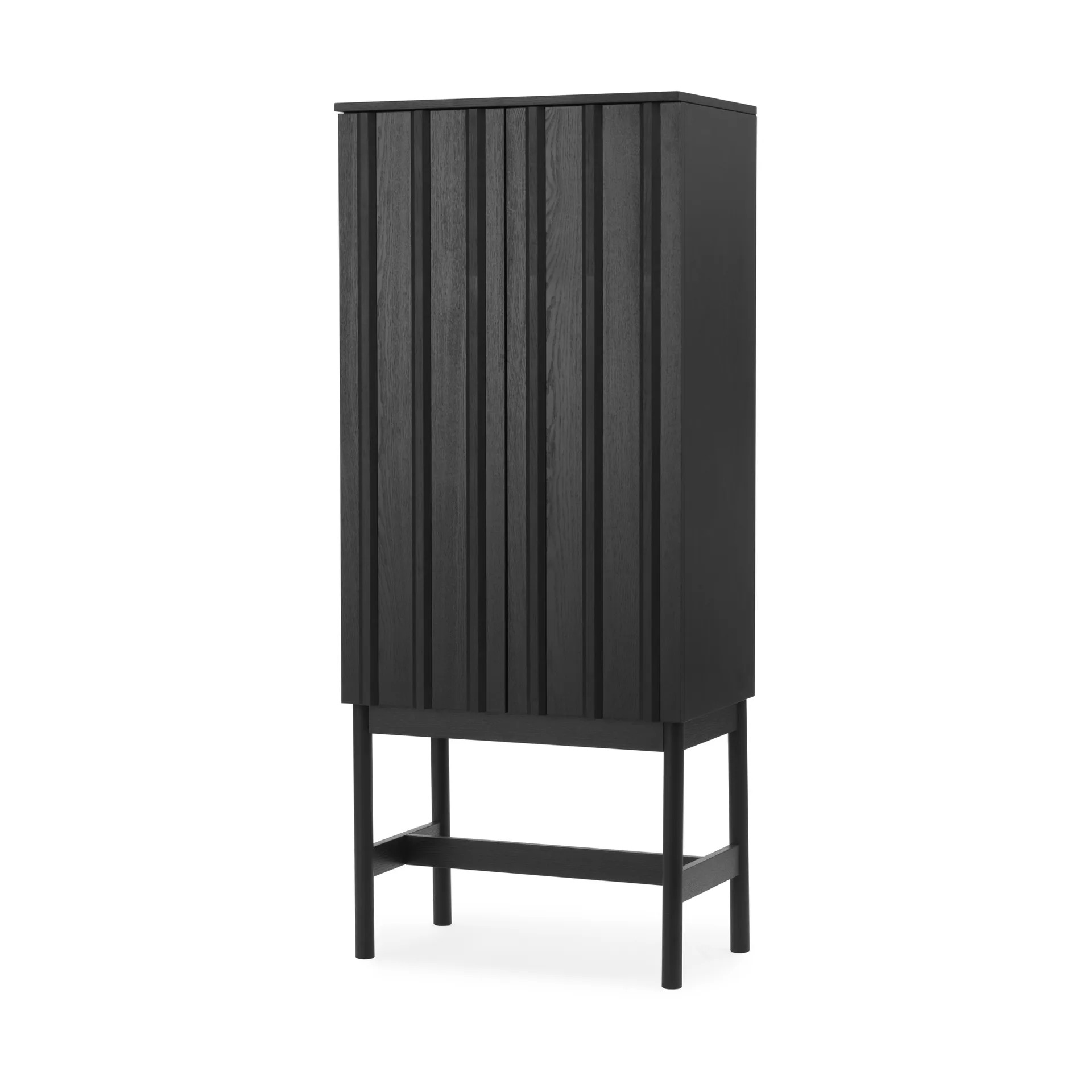 Rib armário, Soft black, 166,5x70x43 cm Normann Copenhagen