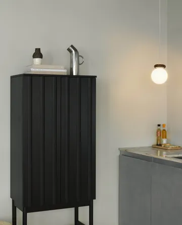 Rib armário - Soft black, 166,5x70x43 cm - Normann Copenhagen