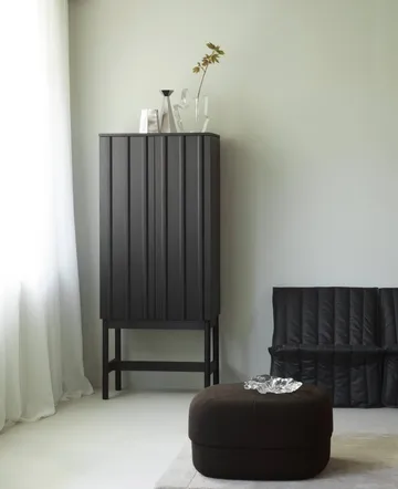 Rib armário - Soft black, 166,5x70x43 cm - Normann Copenhagen