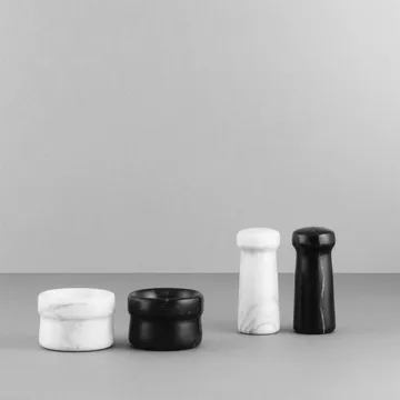Saleiro e pimenteiro Craft - saleiro, branco - Normann Copenhagen