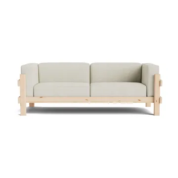 Sofá Kube - Pinho lacado-tecido Remix 223 Beige, 220 cm - Normann Copenhagen