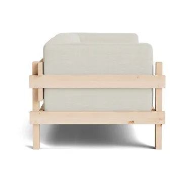 Sofá Kube - Pinho lacado-tecido Remix 223 Beige, 220 cm - Normann Copenhagen