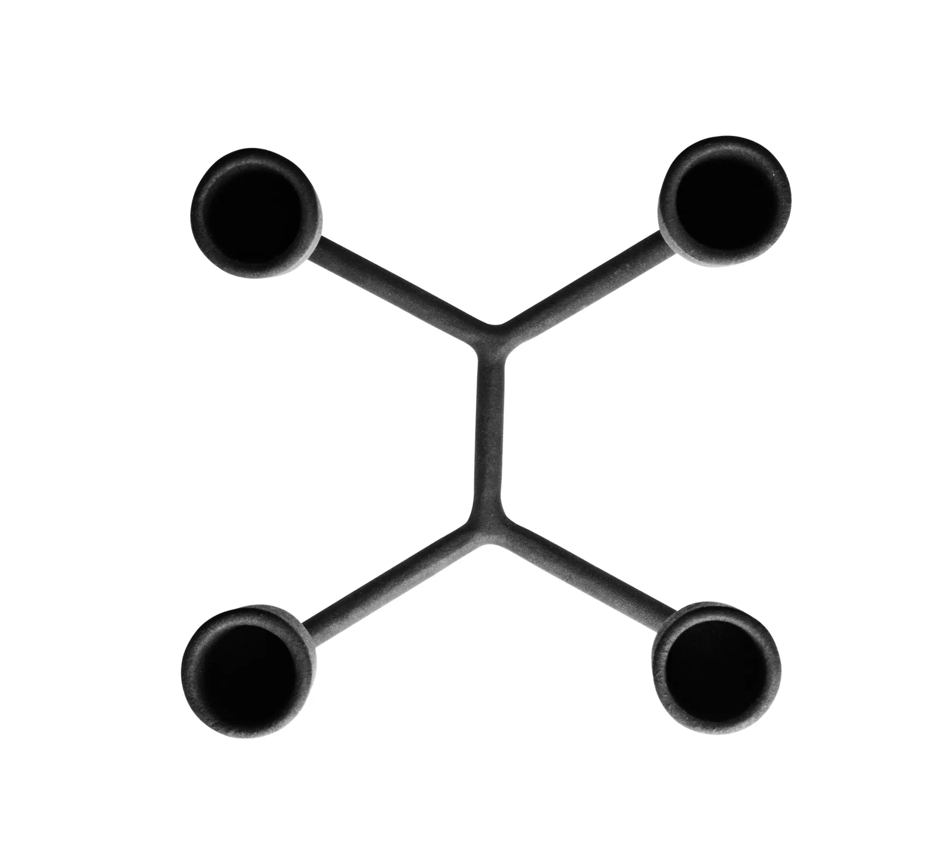 Suporte de velas Heima, preto Normann Copenhagen