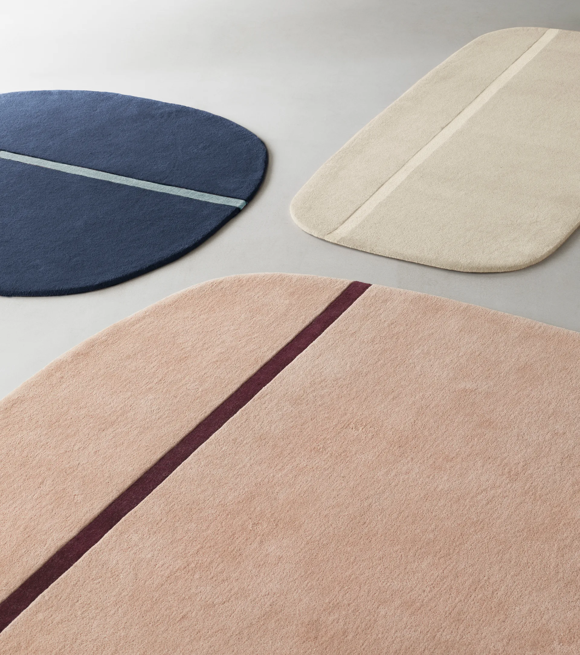 Tapete Oona 140x140 cm, Azul Normann Copenhagen
