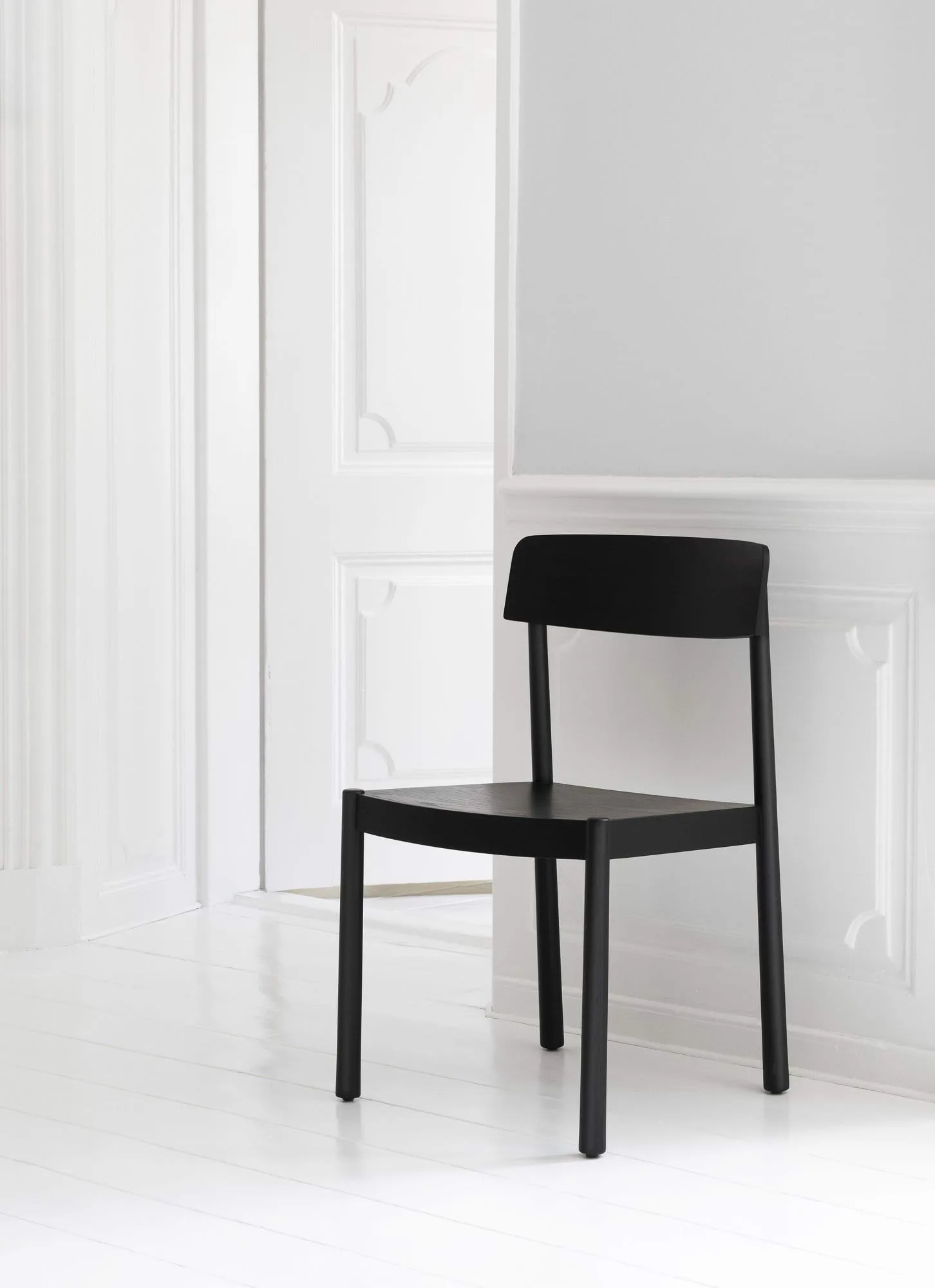 Timb cadeira com almofada, Black/ Ultra Leather - Black Normann Copenhagen