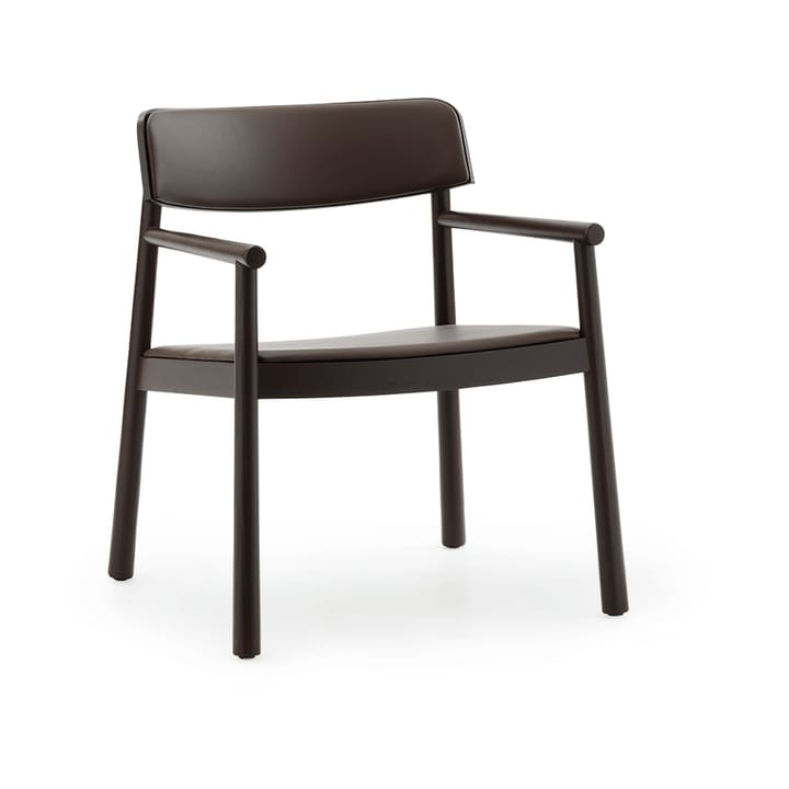 Timb poltrona - Freixo castanho-couro ultra cor chocolate - Normann Copenhagen