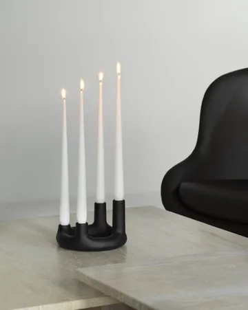 Trin castiçal - Preto, Ø17,7x11,8 cm - Normann Copenhagen