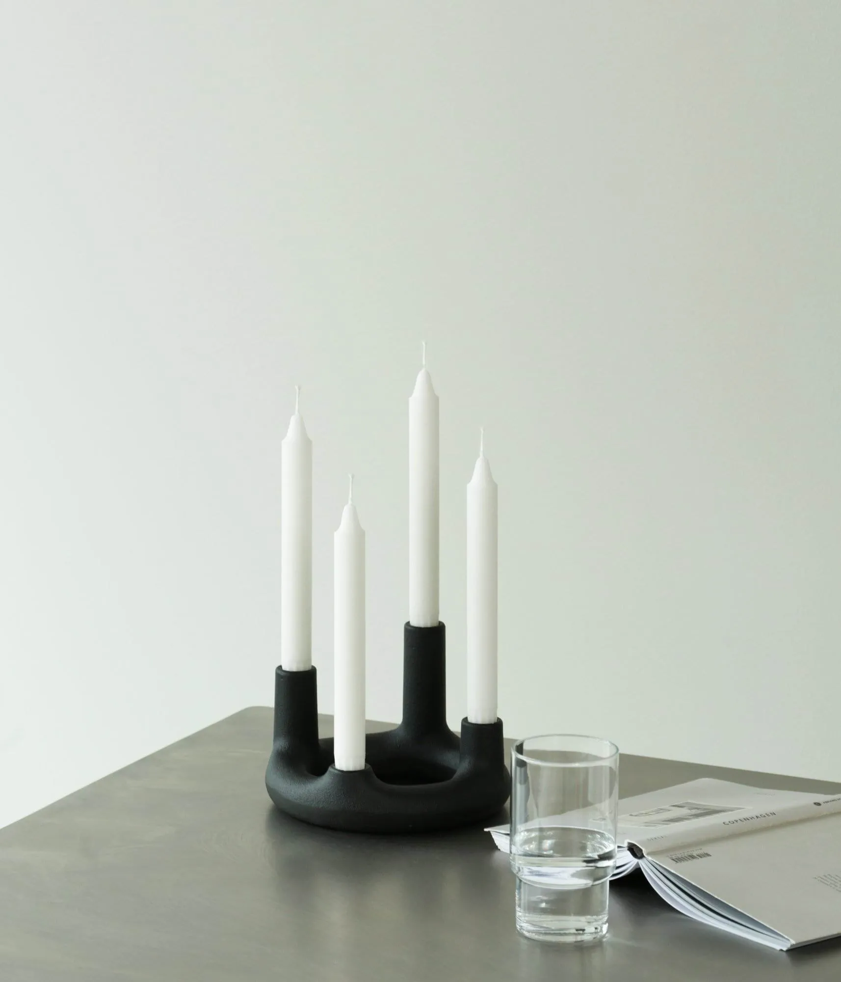Trin castiçal, Preto, Ø17,7x11,8 cm Normann Copenhagen