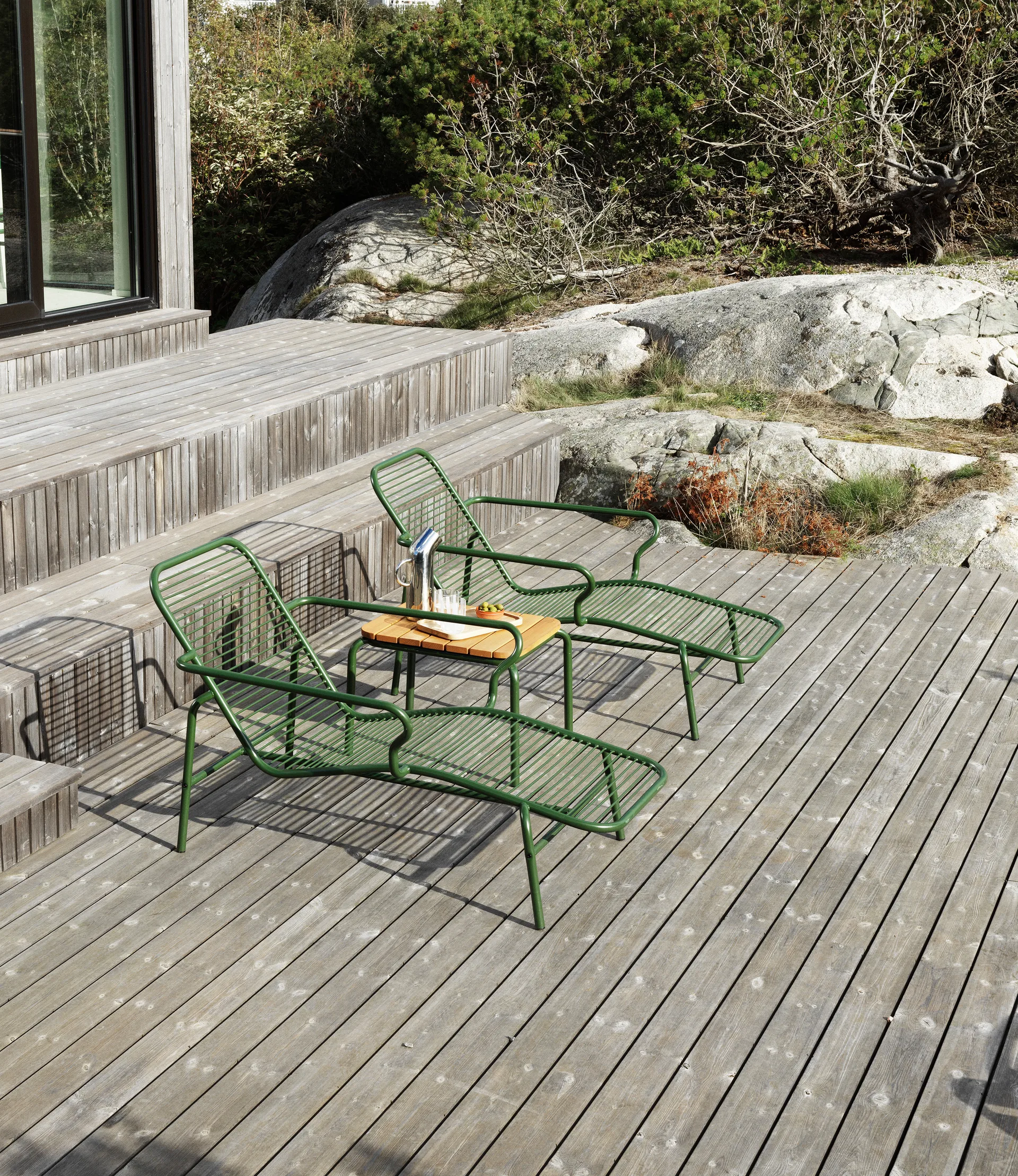Vig Chaise Lounge cadeira de descanso, Green Normann Copenhagen