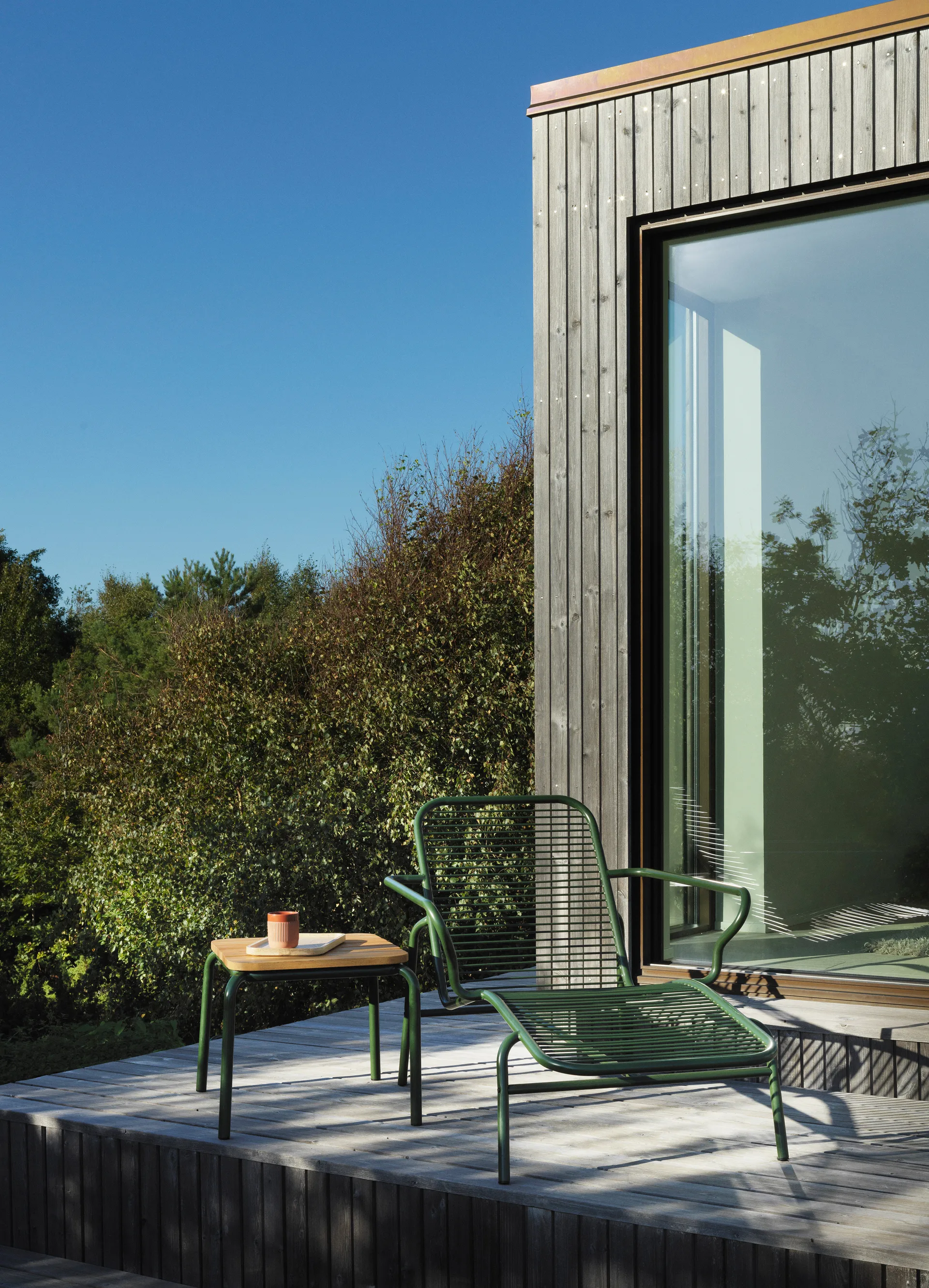 Vig Chaise Lounge cadeira de descanso, Green Normann Copenhagen