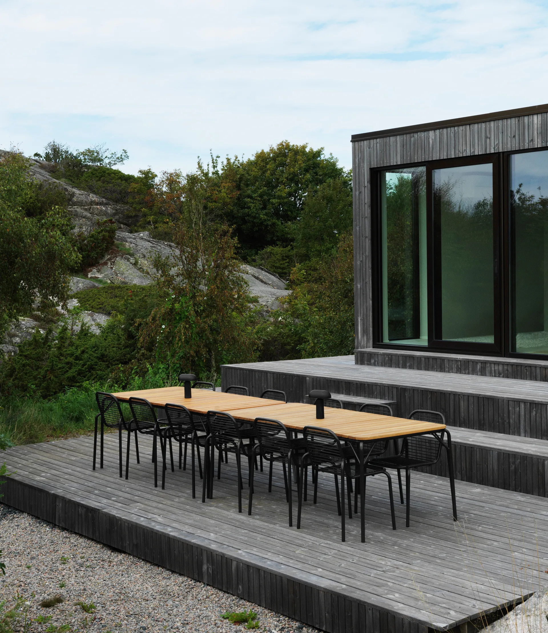 Vig Robinia mesa de jantar 90x200 cm, Black Normann Copenhagen