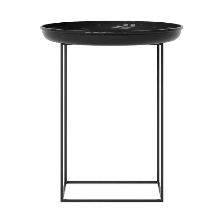 Mesa de apoio Duke small, Lacquered obsidian NORR11