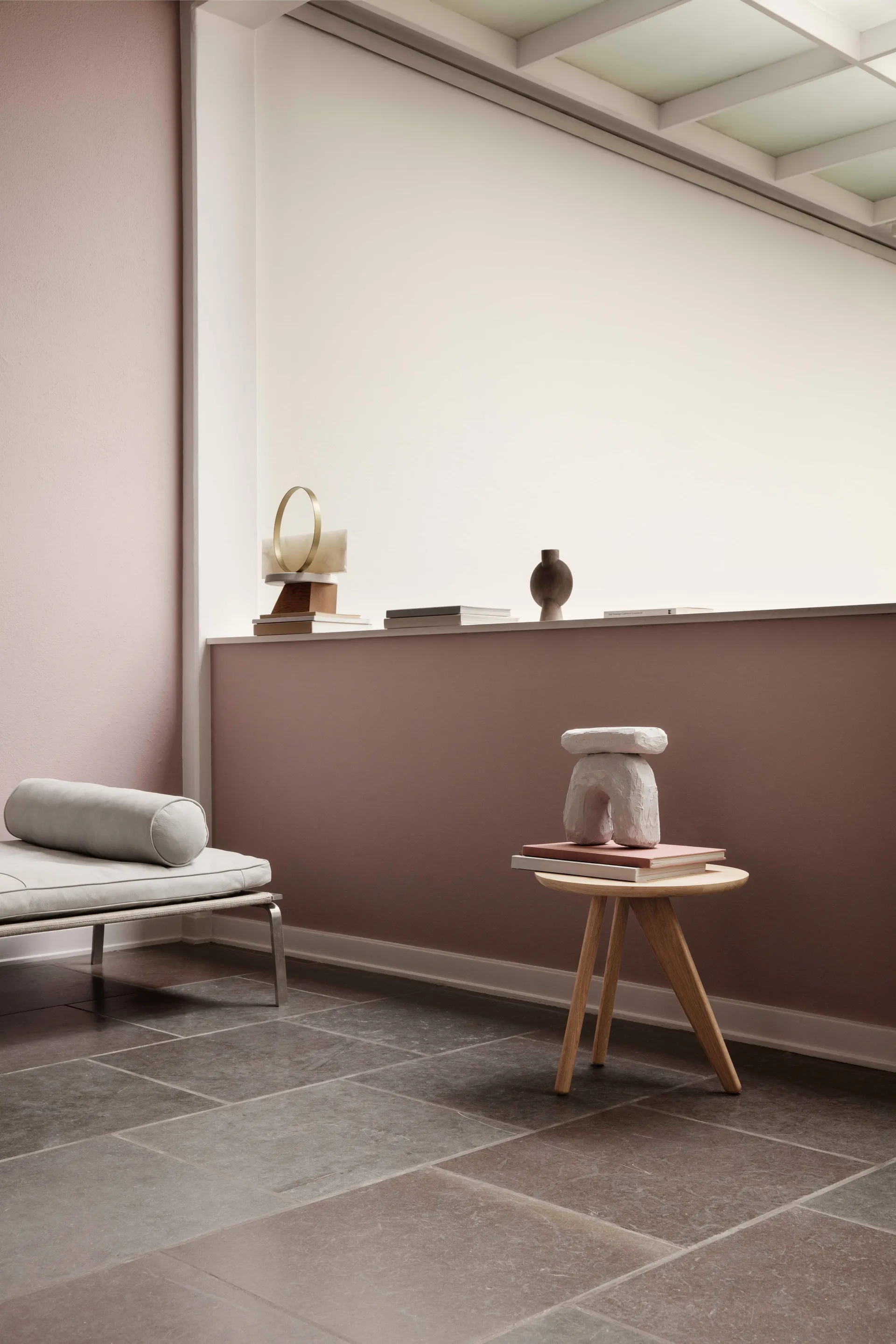 Mesa de apoio Fin Ø40 cm, Carvalho natural NORR11