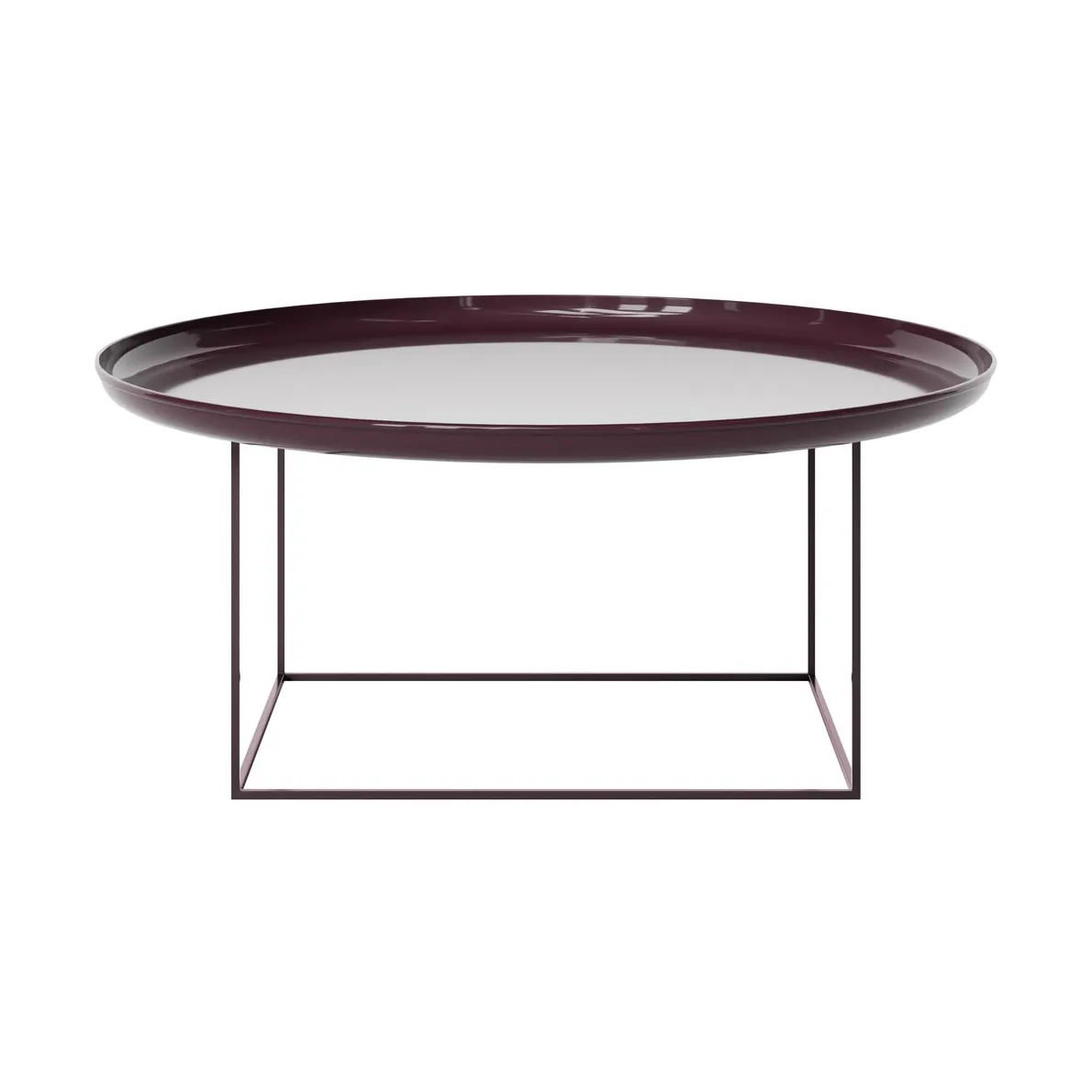 Mesa de centro Duke large, Lacquered maroon NORR11