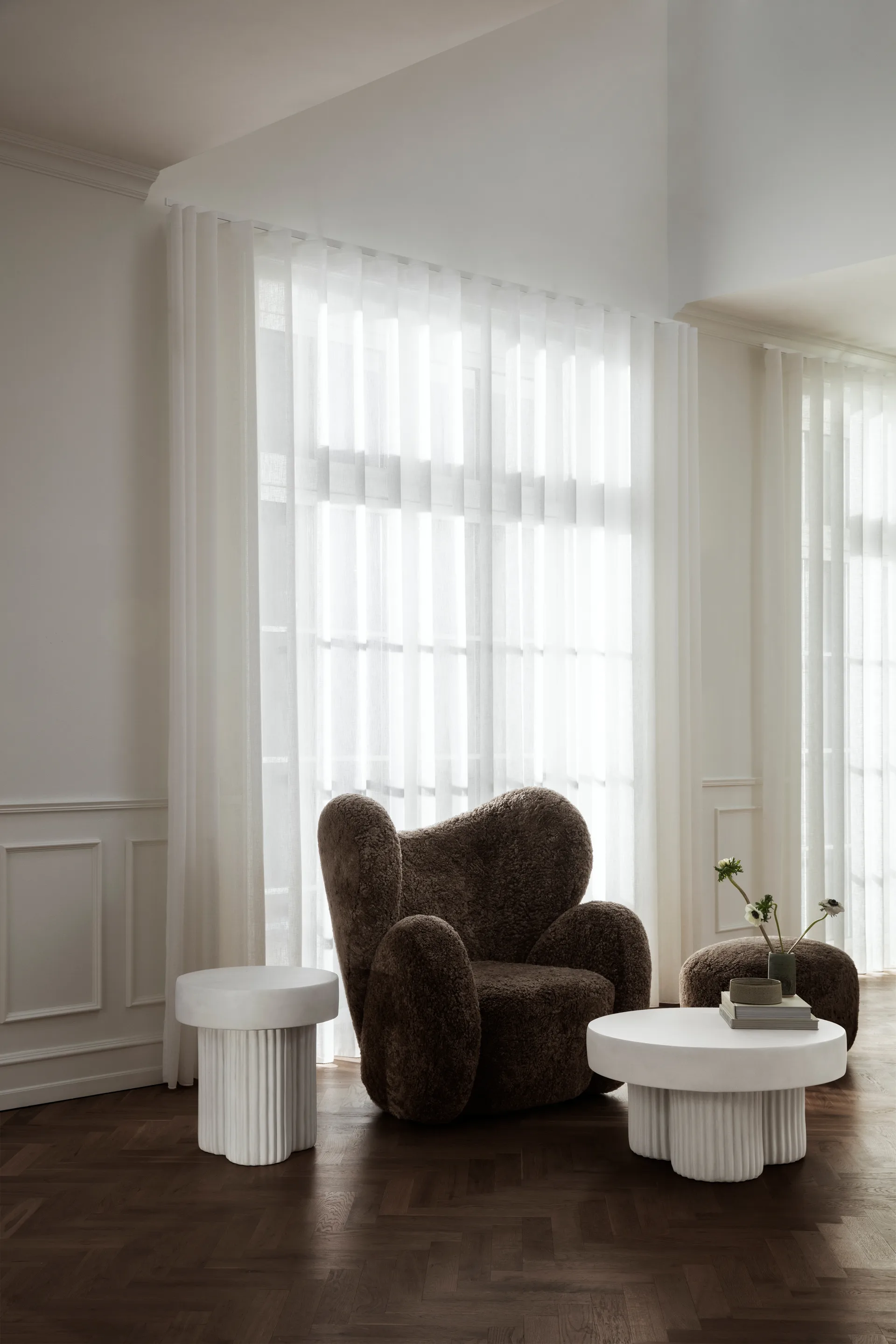 Mesa de centro Gear alta Ø45 cm, Chai, Ø45 cm NORR11