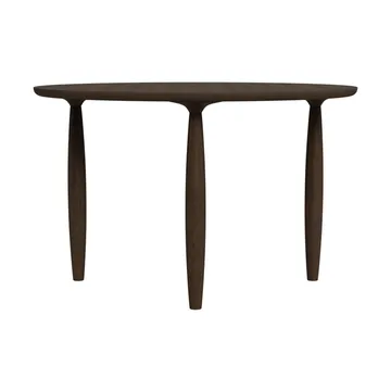 Mesa de jantar Oku - Carvalho escurecido por fumagem, Ø120 cm - NORR11