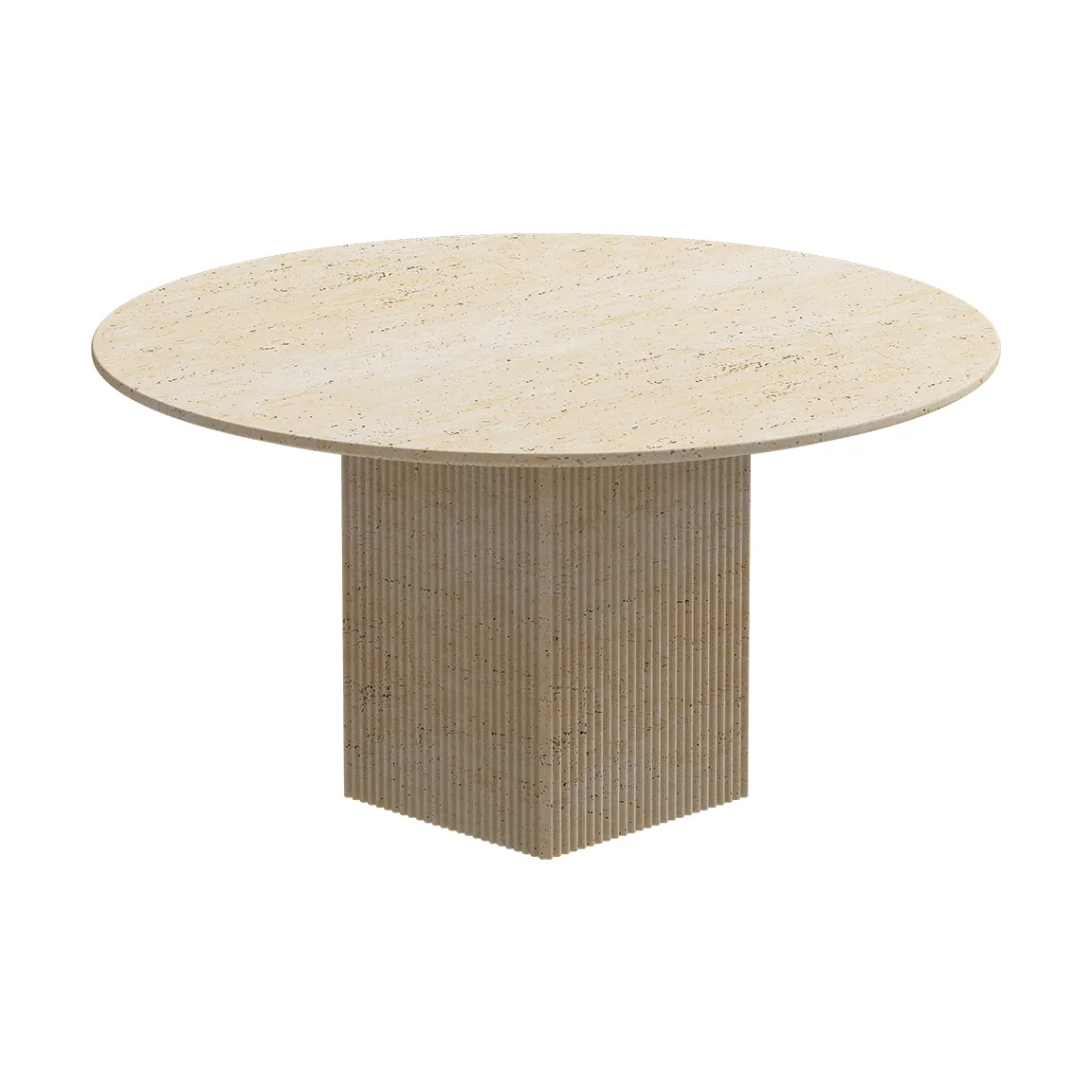 Mesa de jantar Soho, Travertino bege, Ø140x70 cm NORR11