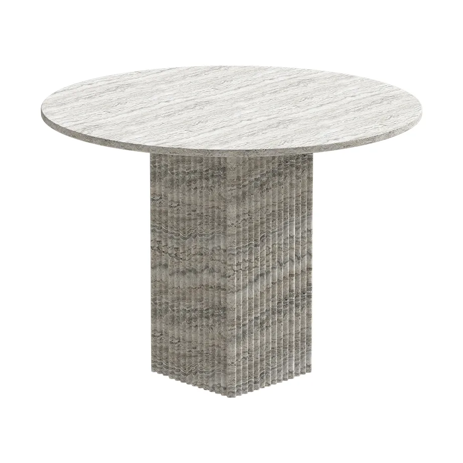 Mesa de jantar Soho, Travertino prata, Ø120x72 cm NORR11