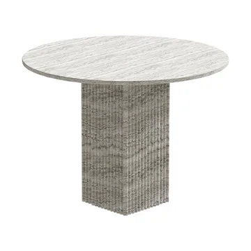 Mesa de jantar Soho - Travertino prata, Ø120x72 cm - NORR11