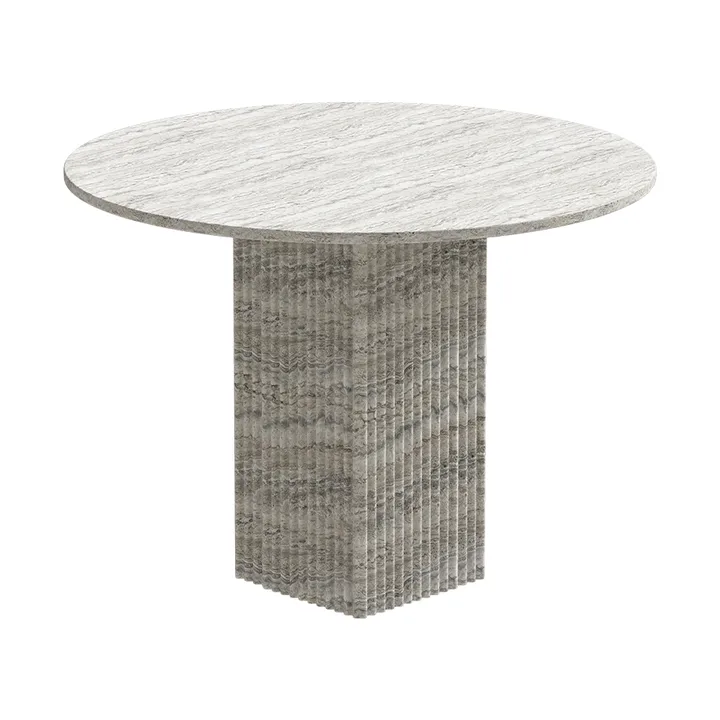 Mesa de jantar Soho - Travertino prata, Ø120x72 cm - NORR11