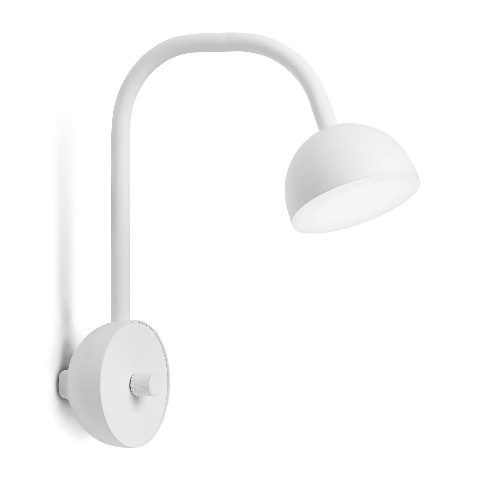 Candeeiro de parede Blush, Branco mate Northern