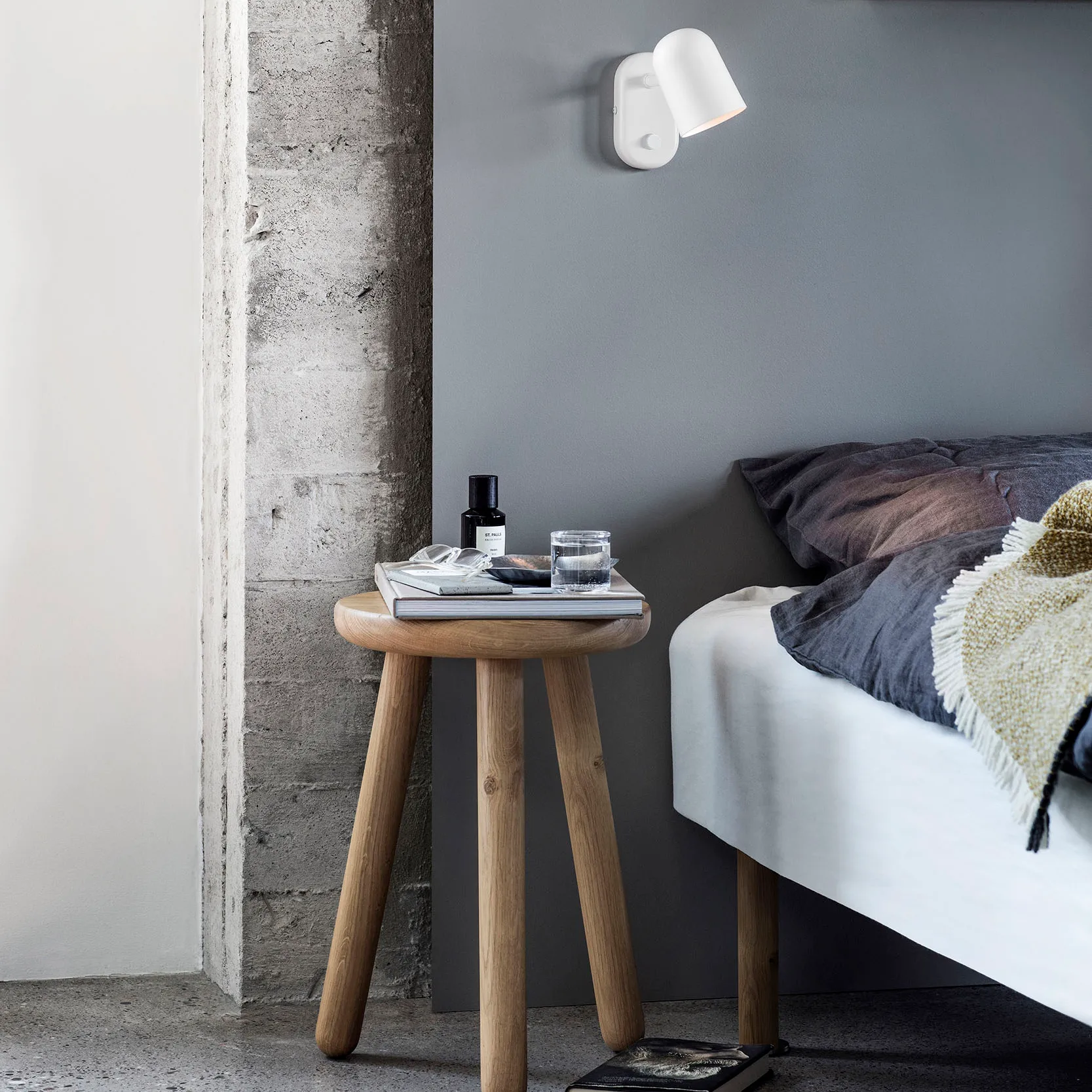 Candeeiro de parede Buddy, Branco Northern