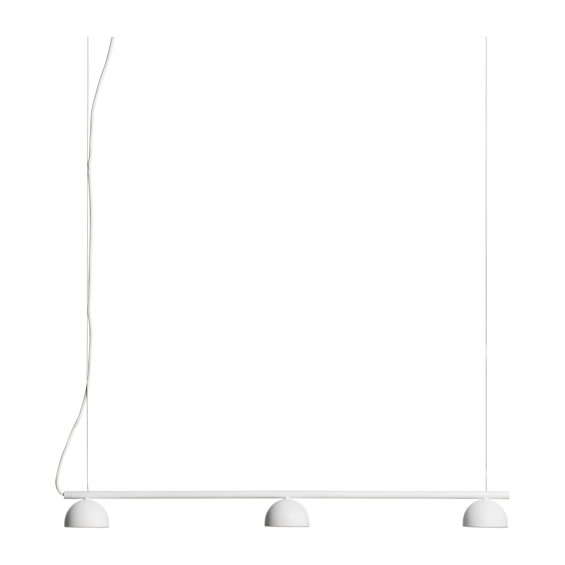 Candeeiro de teto Blush Rail 3, Branco mate Northern