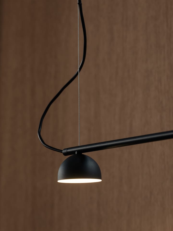 Candeeiro de teto Blush Rail 5, Preto mate Northern