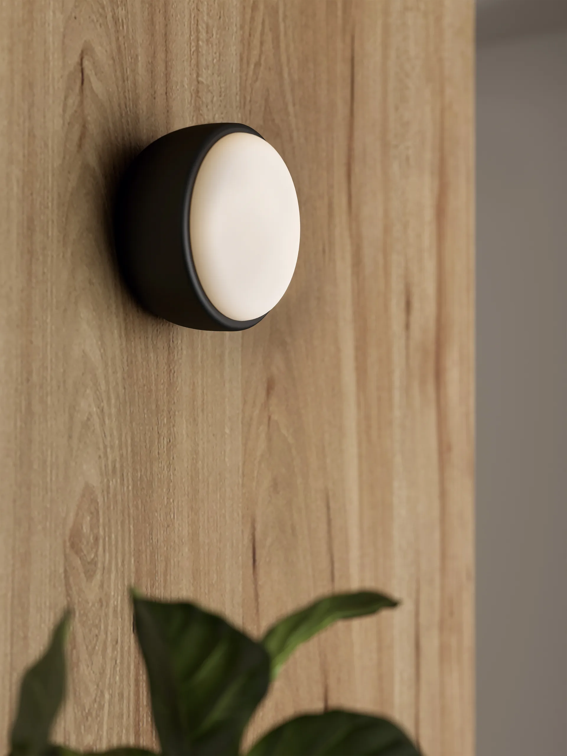 Candeeiro de teto Over Me Ø20 cm, Preto mate Northern